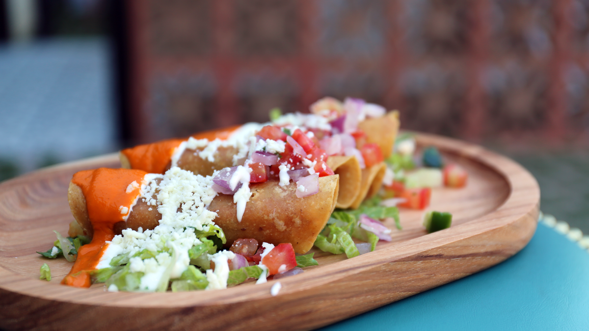 The enchiladas at El Bolero which is opening in the space on Crockett Street that once housed Tillman’s Roadhouse.