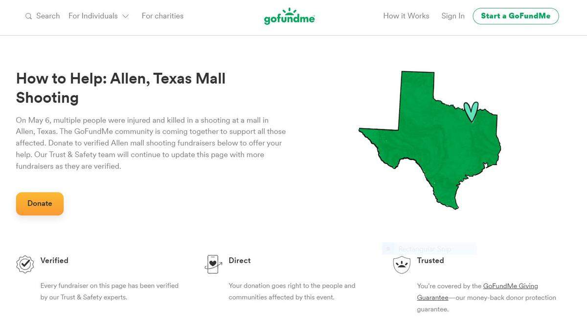 How to help victims of Allen, Texas, mall shooting: Here’s a verified GoFundMe site