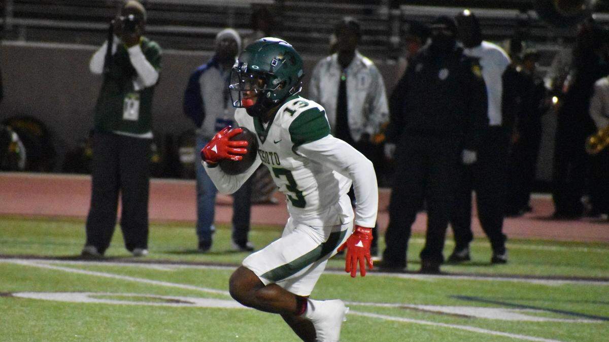 DeSoto football defeated Cedar Hill 59-16 on Friday, December 2, 2023 in a regional final playoff game.