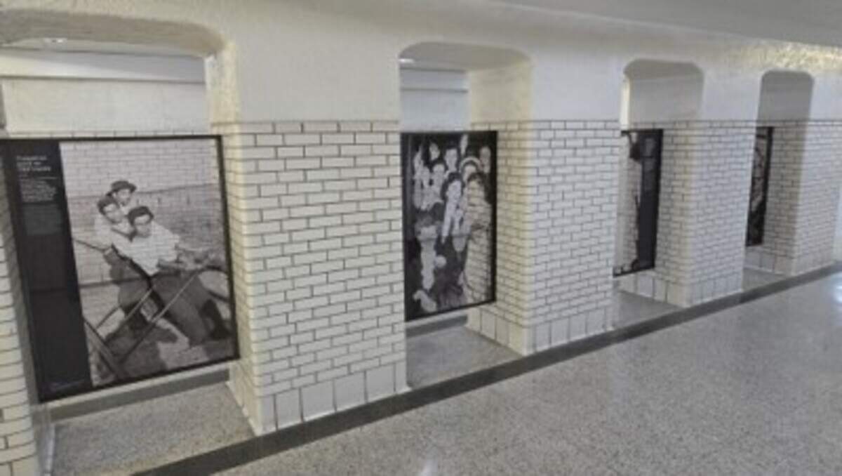 The Texas & Pacific Station’s remodeling included photos highlighting moments of the station’s history.