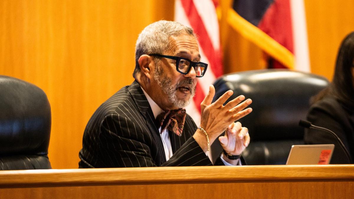 Tarrant County Commissioner Roy Brooks speaks during a Tarrant County Commissioners Court on Tuesday, June 18, 2024, at the Tarrant County Administration Building.