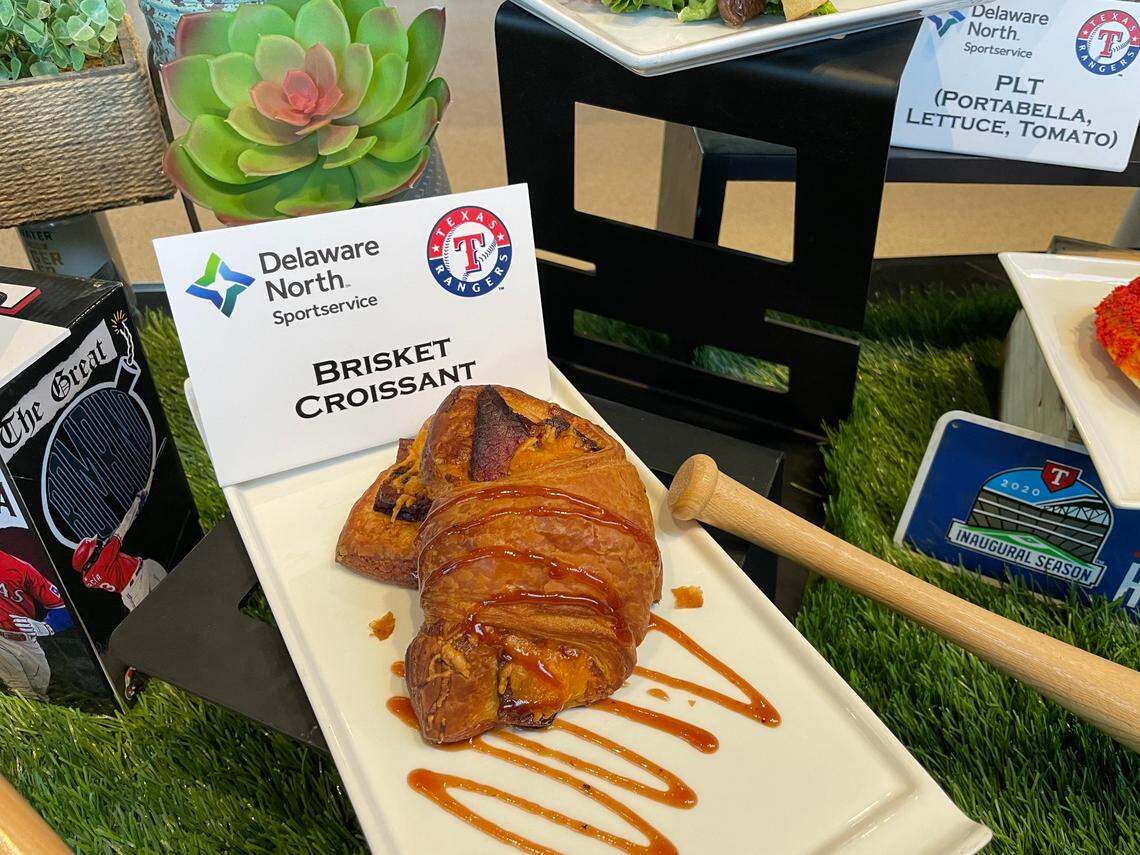 Combining tender Texas brisket and a buttery croissant makes this savory ballpark dish.