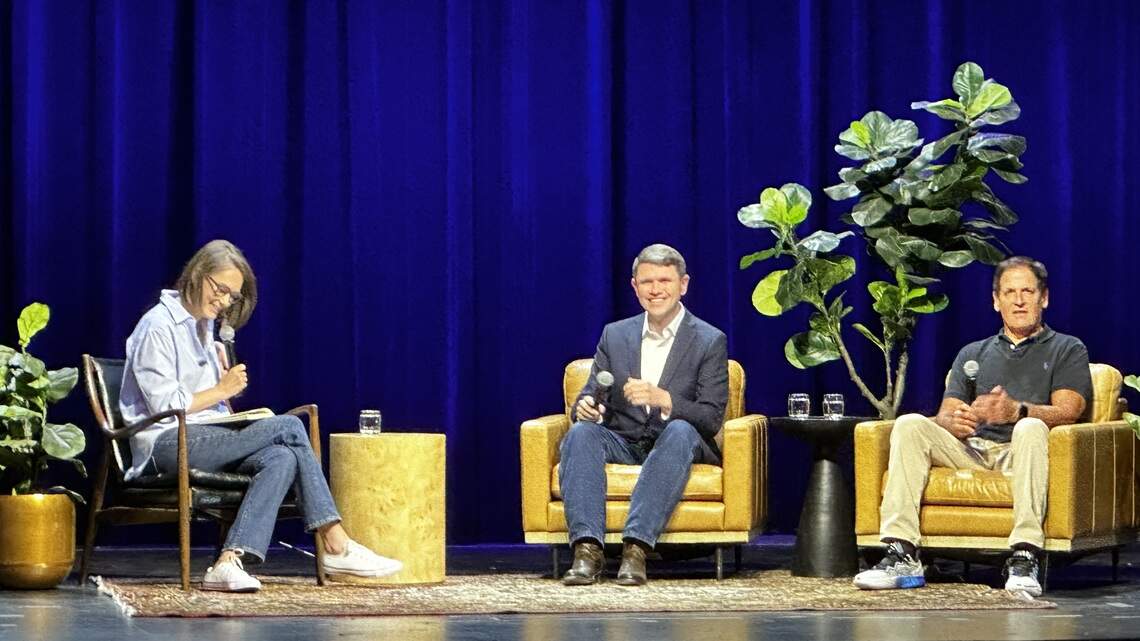 James Talarico visits Fort Worth with Mark Cuban to discuss healthcare
