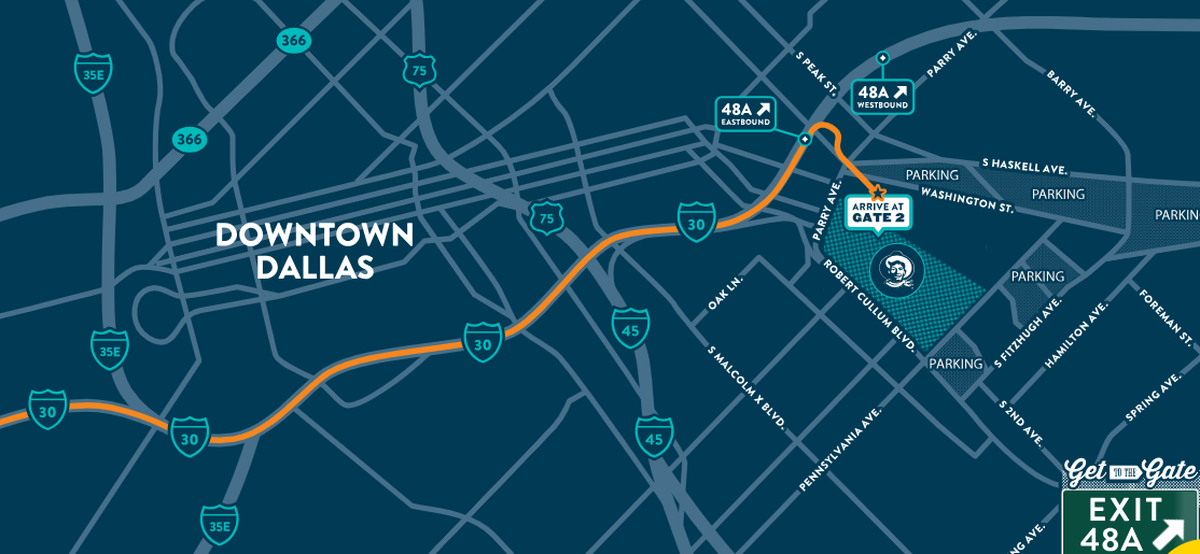 How to get to the State Fair of Texas from Fort Worth. Enter gate 2 for parking on fair grounds.
