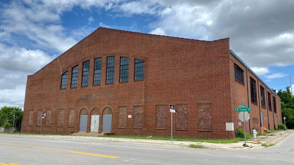 An old brick municipal building