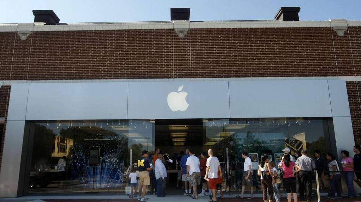 The Apple Store at University Park Village in Fort Worth was closed earlier this month due to a leak in the roof.