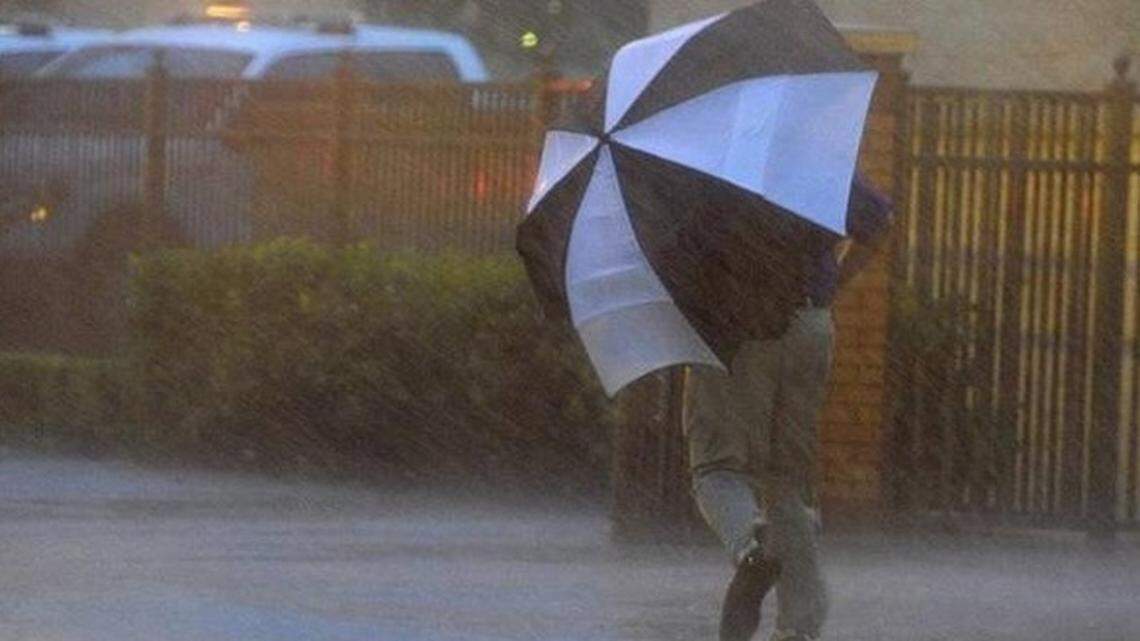 Storms are expected to move into the Fort Worth area Sunday afternoon ahead of a cold front, the National Weather Service said. High temperatures Monday are expected to be in the upper 80s.
