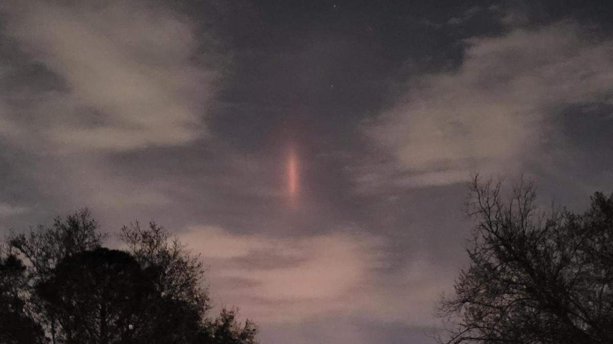 “Light flares” lit up the sky in Southeast Texas on Wednesday, March 23.
