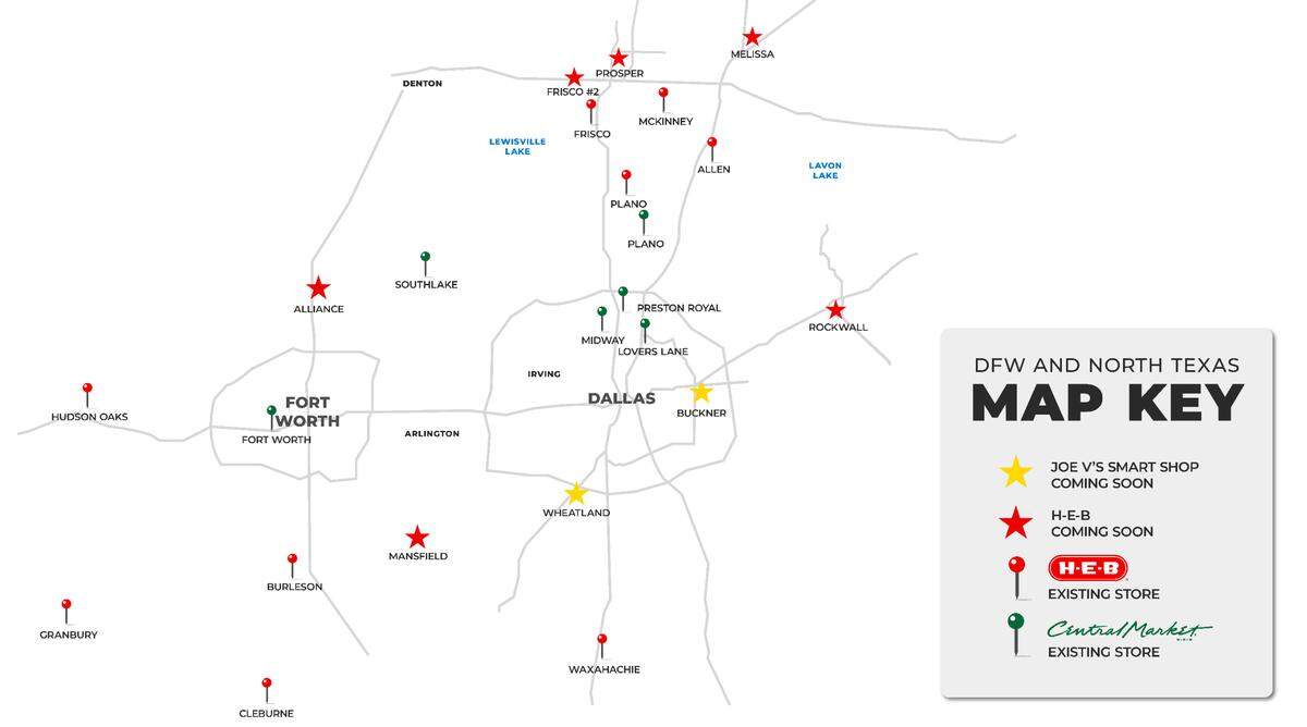 Where Dallas Fort Worth H-E-Bs have popped up.