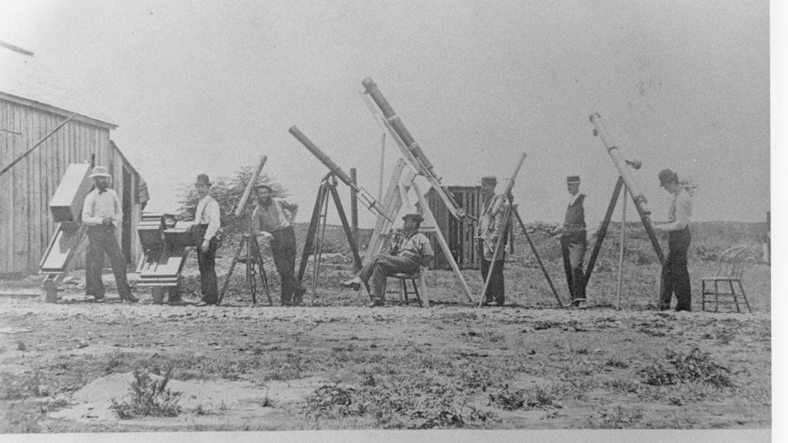 1878 was the last total eclipse in Texas. Fort Worth erupted in shouts heard a mile away.