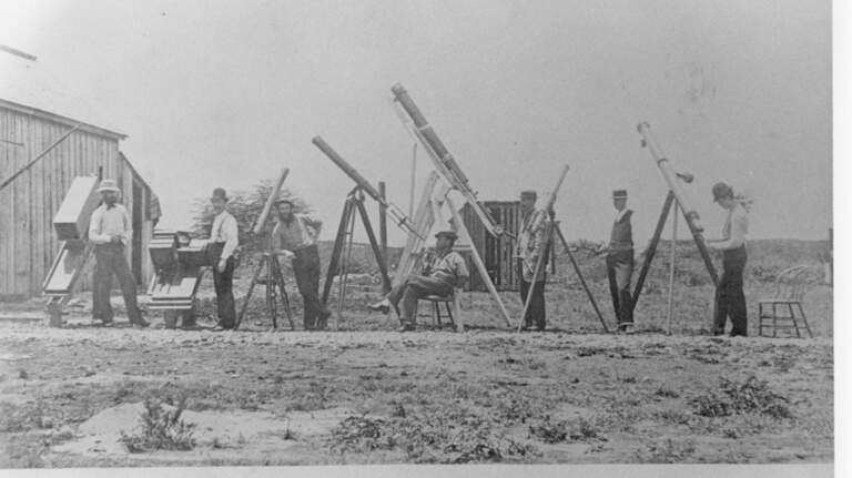 1878 was the last total eclipse in Texas. Fort Worth erupted in shouts heard a mile away.