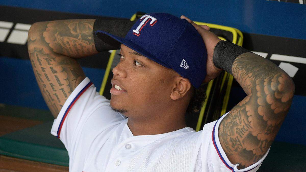 Rangers left fielder Willie Calhoun has a single in each of his first two games in the big leagues in 2018, including a single in Saturday's 12-3 loss to the Indians.