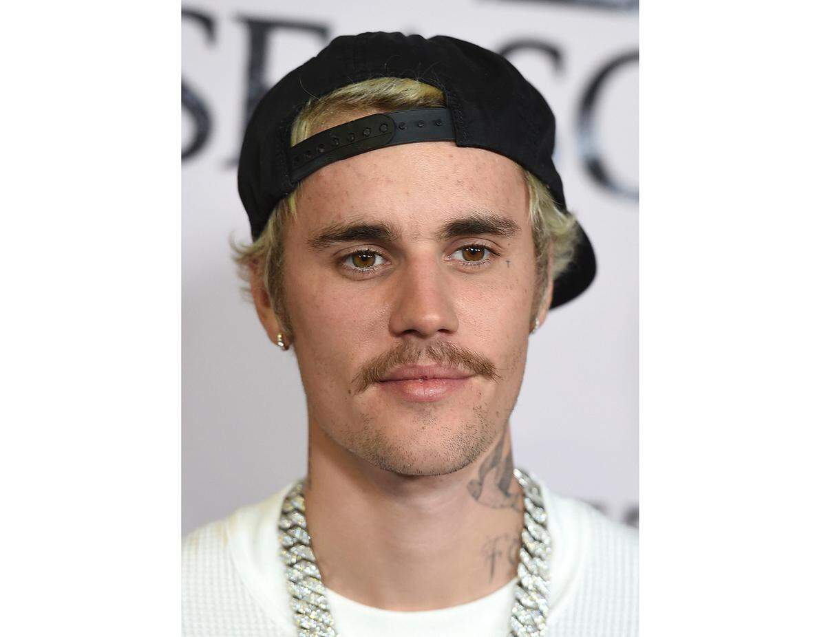 FILE - In this Jan. 27, 2020 file photo, Justin Bieber arrives at the Los Angeles premiere of “Justin Bieber: Seasons.” (Photo by Jordan Strauss/Invision/AP, File)