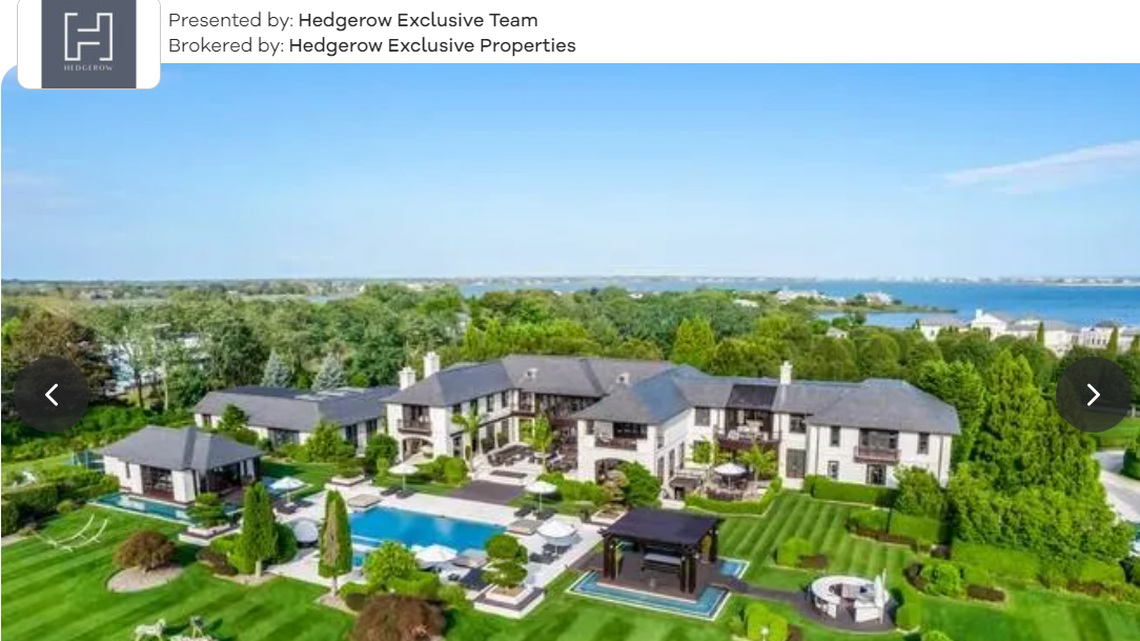 Exterior of the ginormous house