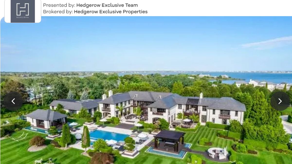 Exterior of the ginormous house