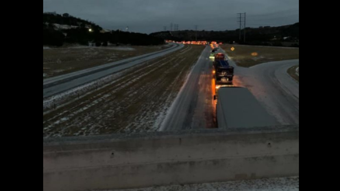 Some drivers reported being stuck in traffic for at least 12 hours.