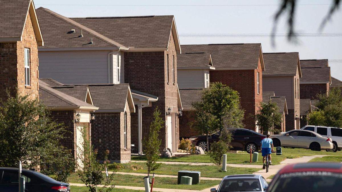 Homes spread across the 1,000-acre Marine Creek Ranch neighborhood in Fort Worth on Thursday, Sept. 15, 2022.