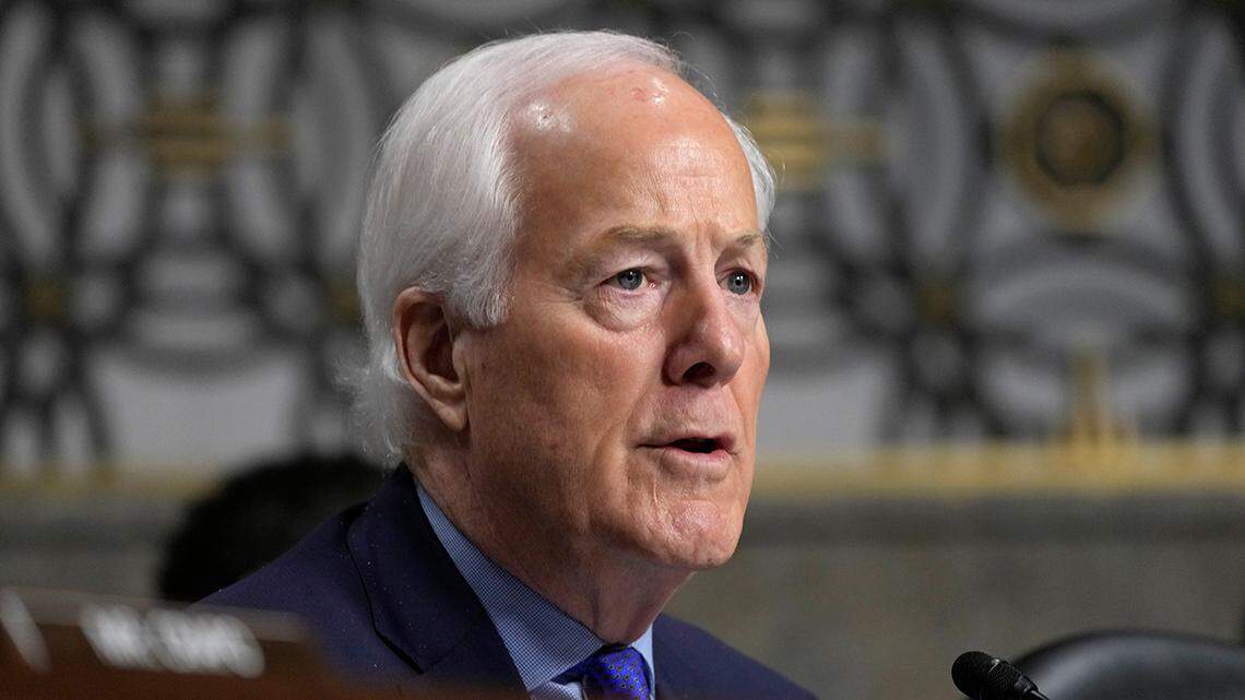 Sen. John Cornyn, R-Texas, speaks during the Senate Finance Committee confirmation hearing on Robert F. Kennedy Jr.’s Secretary of Health and Human Services nomination on Jan. 29, 2025 in Washington, DC.