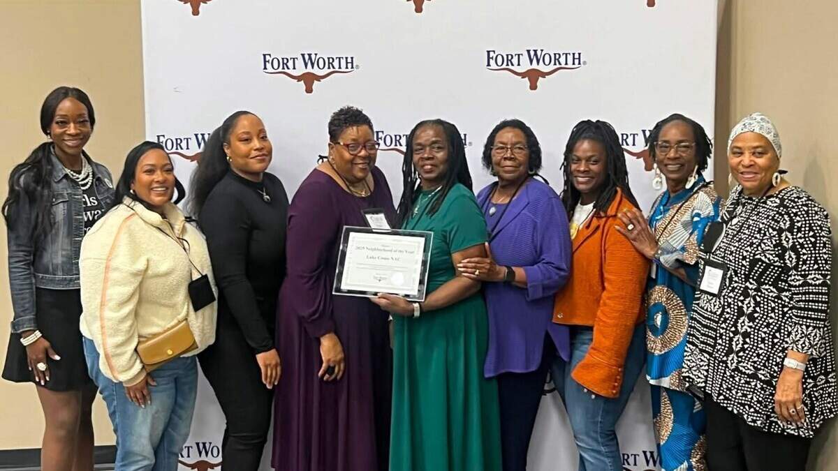 The Lake Como Neighborhood Advisory Council was presented with Fort Worth’s Neighborhood of the Year during the Mayor’s Community Engagement Neighborhood Awards in March.