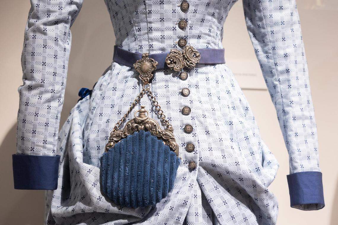 A costume for the character Elsa Dutton displayed for the 1883 exhibit at the National Cowgirl Museum & Hall of Fame in Fort Worth.