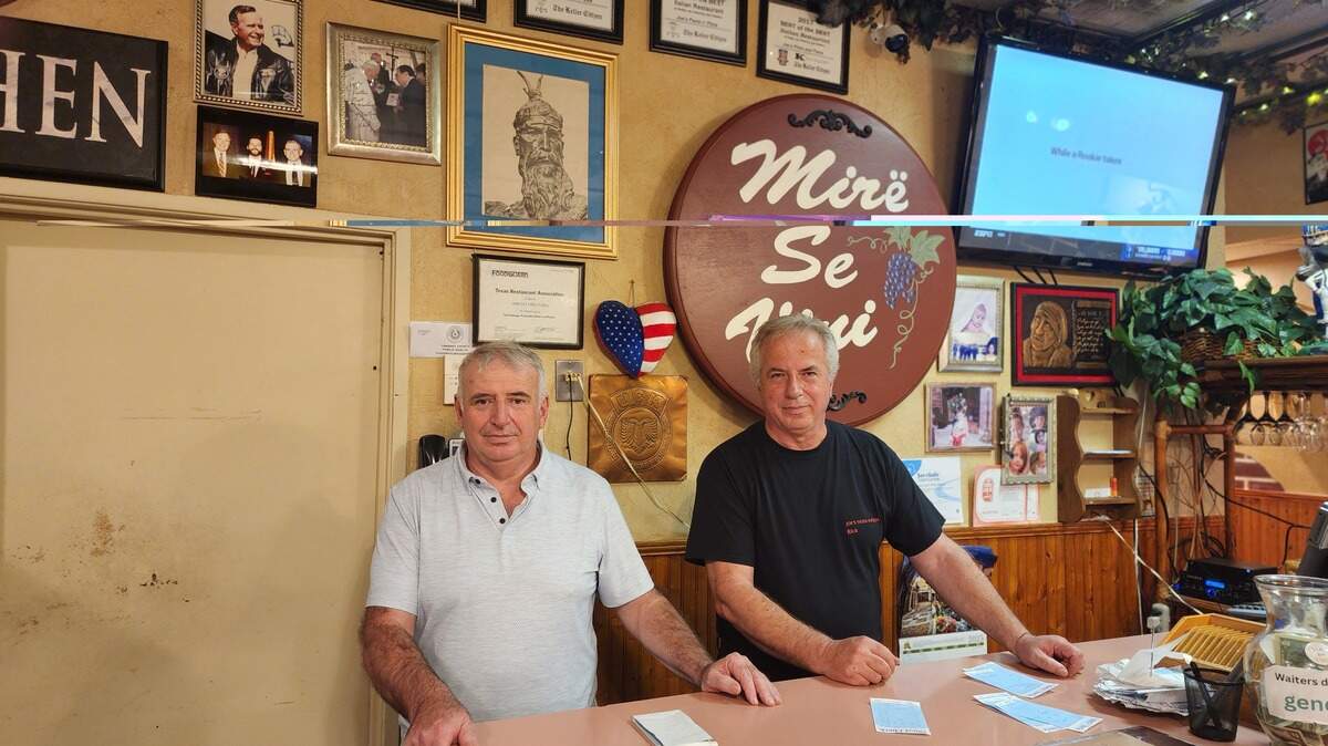 Jeff Preljvukaj (left) owns Joe’s Pasta and Pizza in Keller and his brother, Rick, manages the restaurant that is celebrating its 30th anniversary this month.