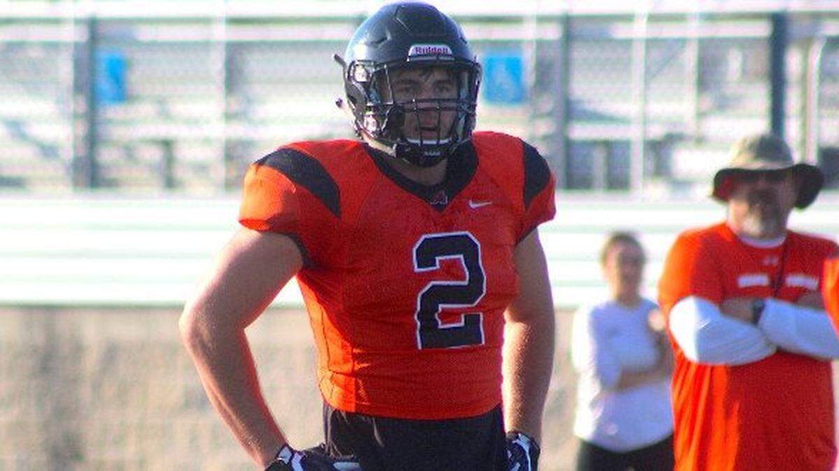 Aledo 2019 DE Colt Ellison is a TCU commit.