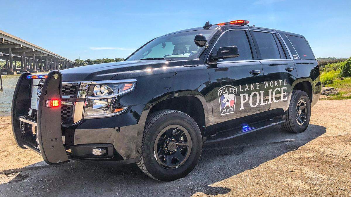 A Lake Worth police vehicle.