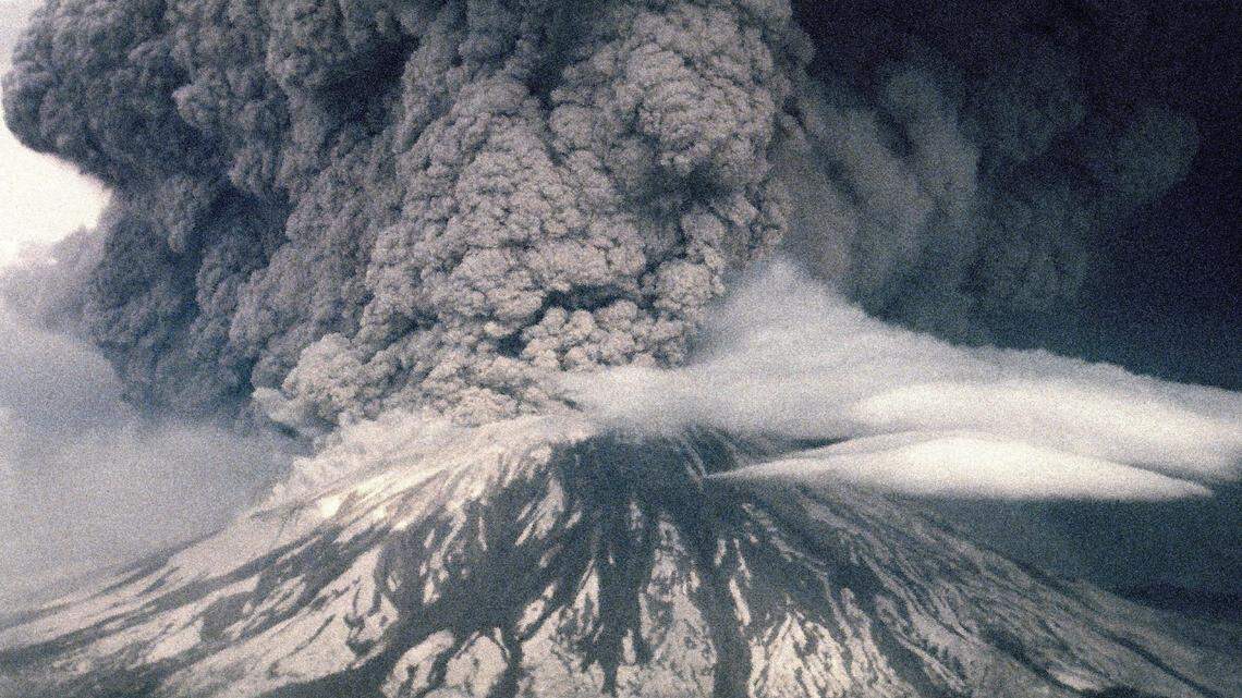 Mount St. Helens erupts at 8:32 a.m. on Sunday, May 18, 1980. Photo by Bob Rudsit / Staff photographer / The News Tribune