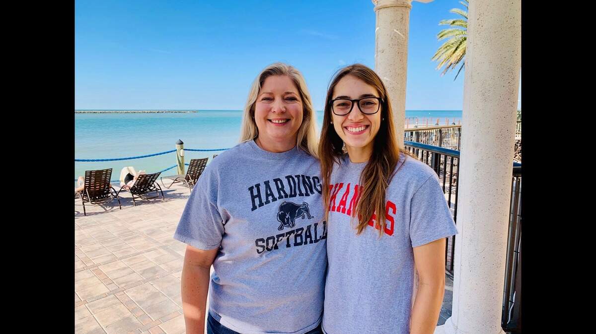 Former Keller softball player Hanna Jones and her mother