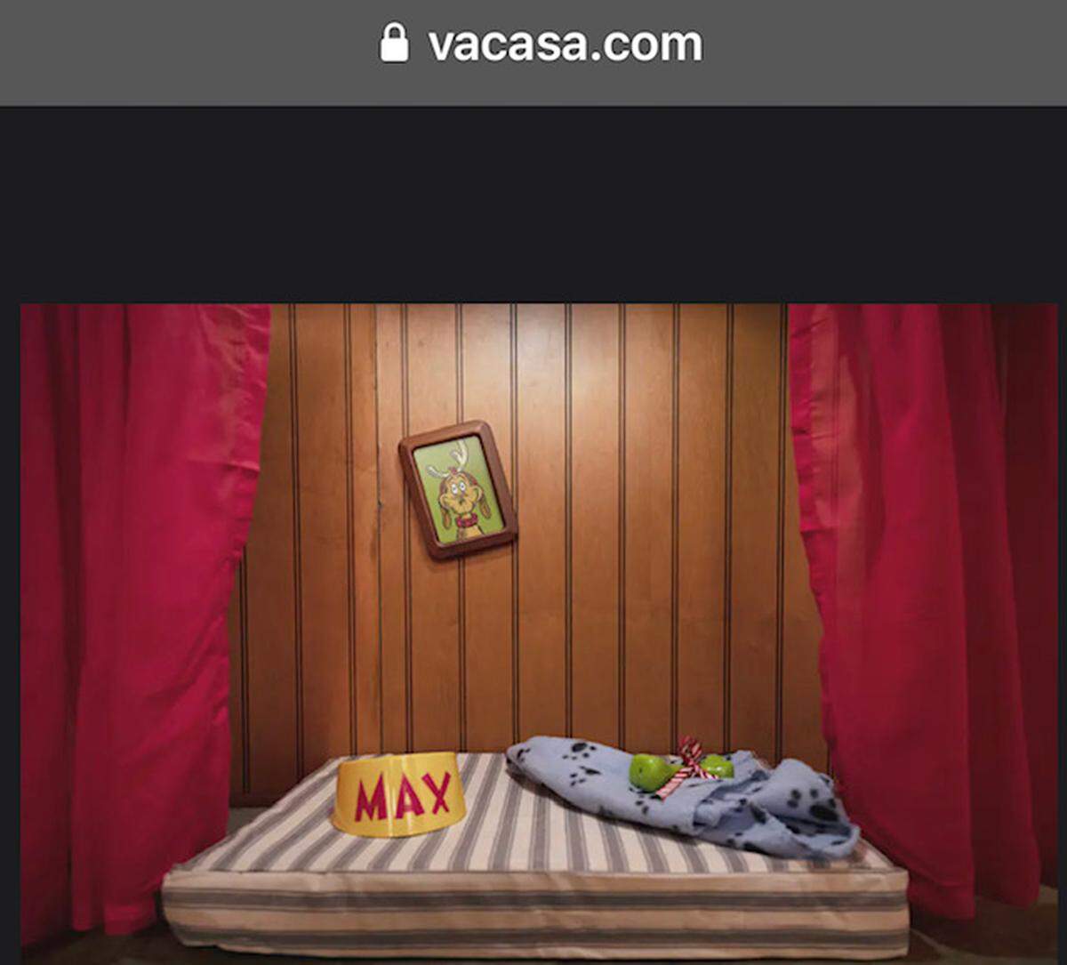 Max’s bed