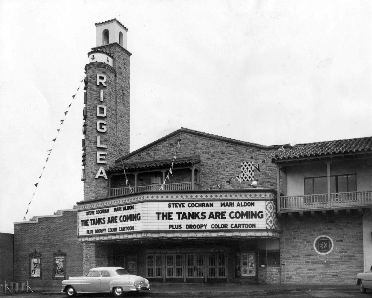 Ridglea Theater at 6025 Camp Bowie. Photo dated December 17, 1951.