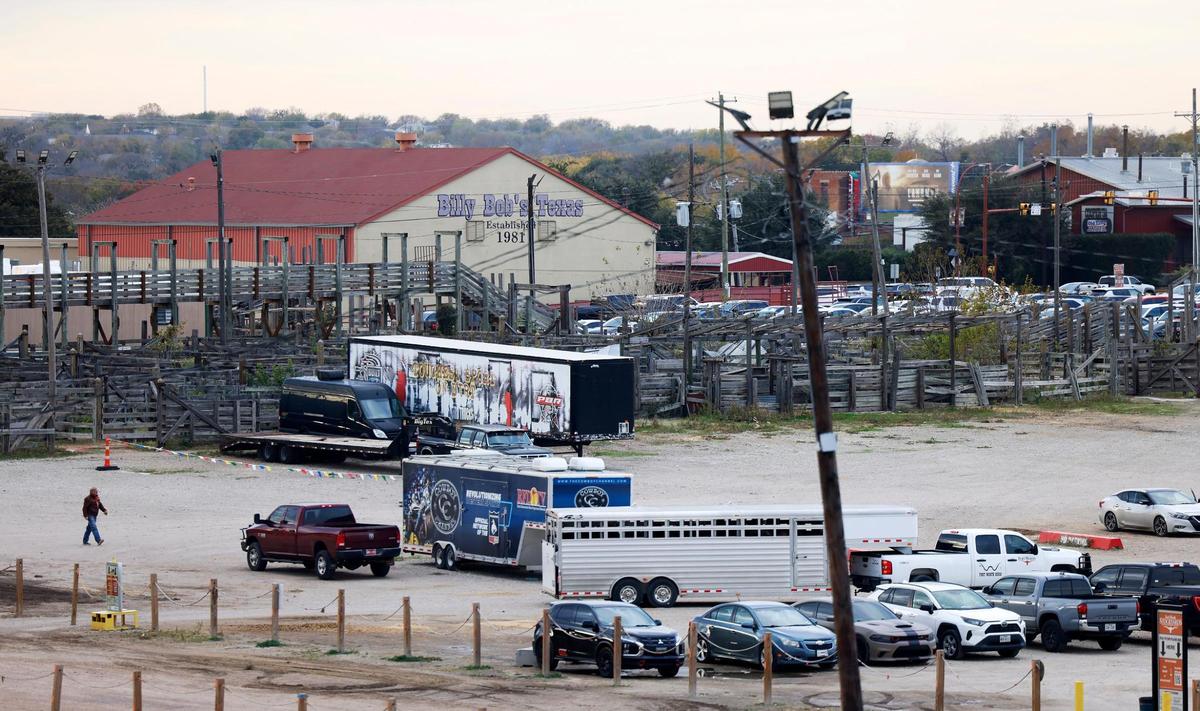 The Fort Worth Stockyards can be seen from the Armour building in the Fort Worth Stockyards on Friday, Dec. 6, 2024.