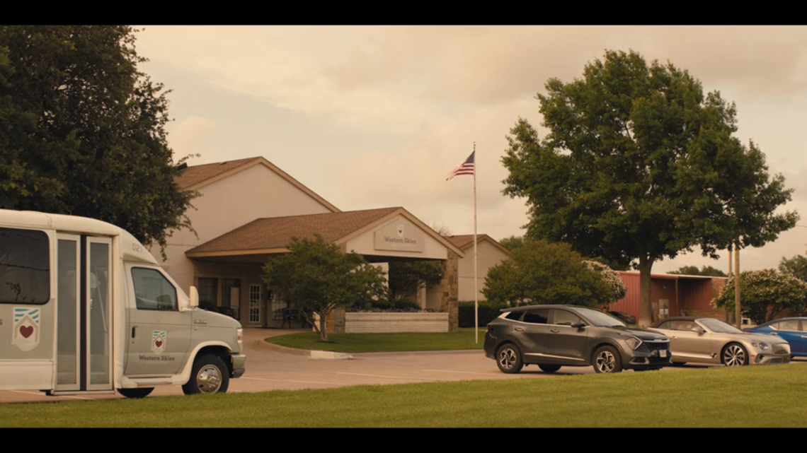 Hilltop Park Rehabilitation and Care Center in “Landman” season 2 episode 2.