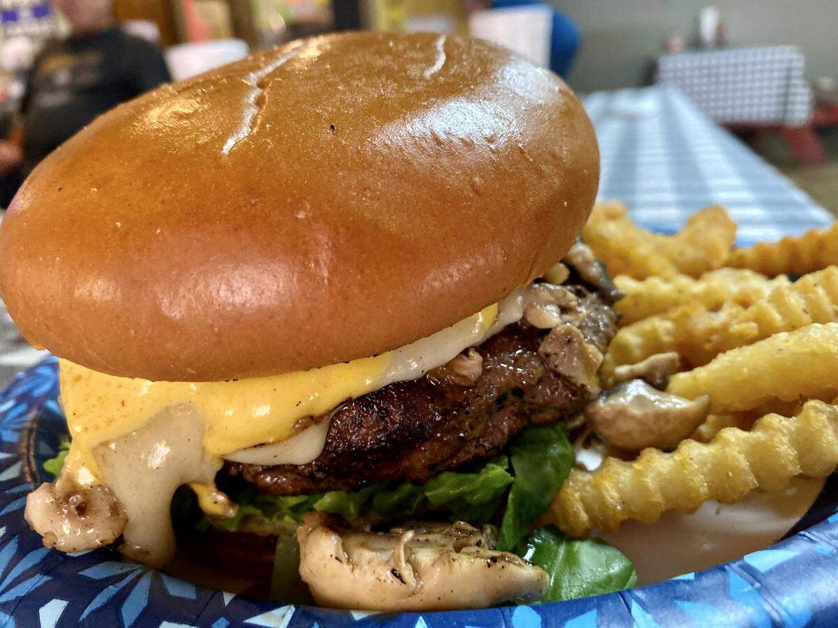A cheeseburger at Burger & Philly Shack in Watauga.