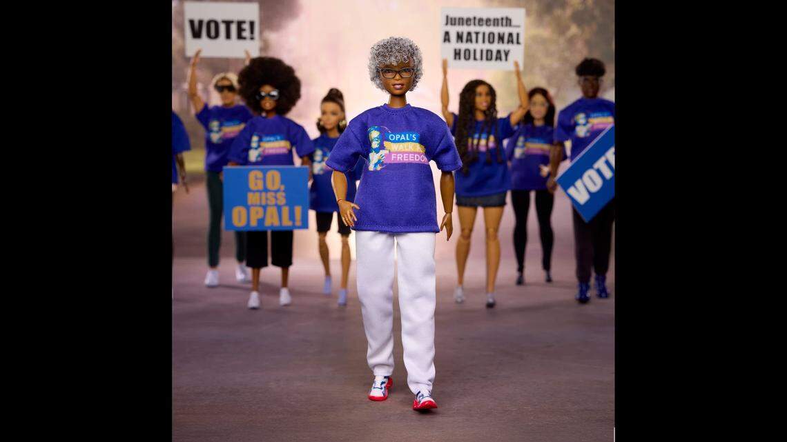 99-year-old Fort Worth activist Opal Lee now has her very own Barbie doll. 99-year-old Fort Worth activist Opal Lee now has her very own Barbie doll.