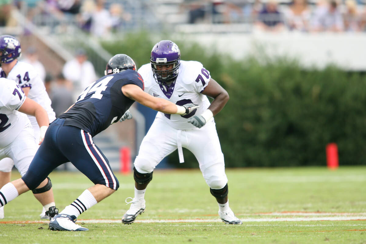 Former TCU offensive tackle Marshall Newhouse is looking to play an 11th season in the NFL.