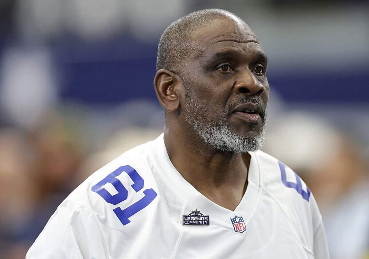 ARLINGTON, TEXAS - OCTOBER 19: Former NFL player Nate Newton looks on before a game between the Dallas Cowboys and the Washington Commanders at AT&T Stadium on October 19, 2025 in Arlington, Texas. (Photo by Stacy Revere/Getty Images)