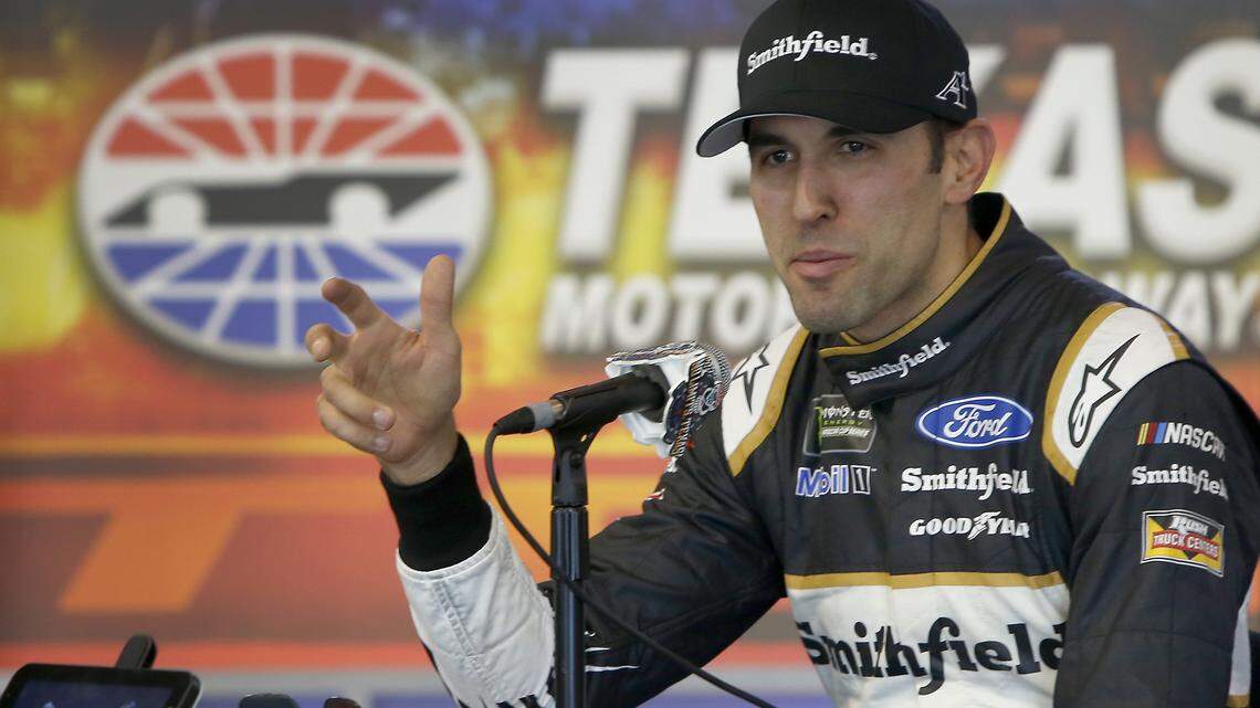 Aric Almirola has taken the place of Danica Patrick on the Stewart-Haas Racing team this season. His solid finishes have helped make the team more competitive than in recent years.