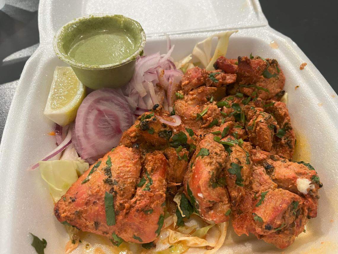 Tikka Chicken Kebab from Hyderabad House in Fort Worth.