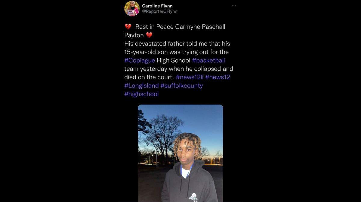 A community is in mourning after the sudden passing of the 15-year-old at Copiague High School.