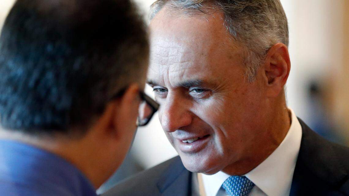 Major League Baseball commissioner Rob Manfred has been under intense criticism for his handling of the current lockout.
