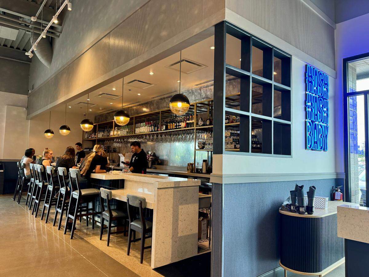 Hash Kitchen in Fort Worth, seen May 11, 2024, is a Phoenix-based restaurant with a bar and “boozy brunch.”