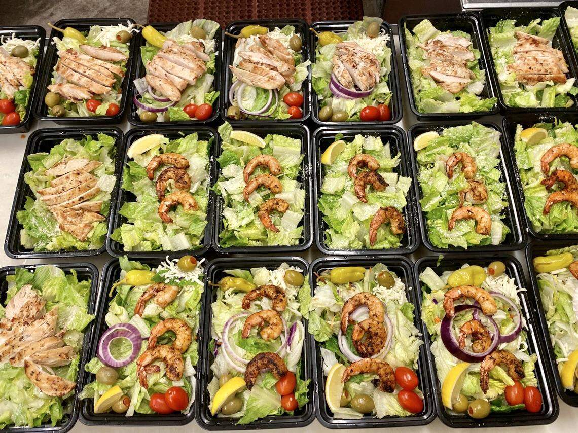 Salads to go at ZuRoma Bar & Grill.