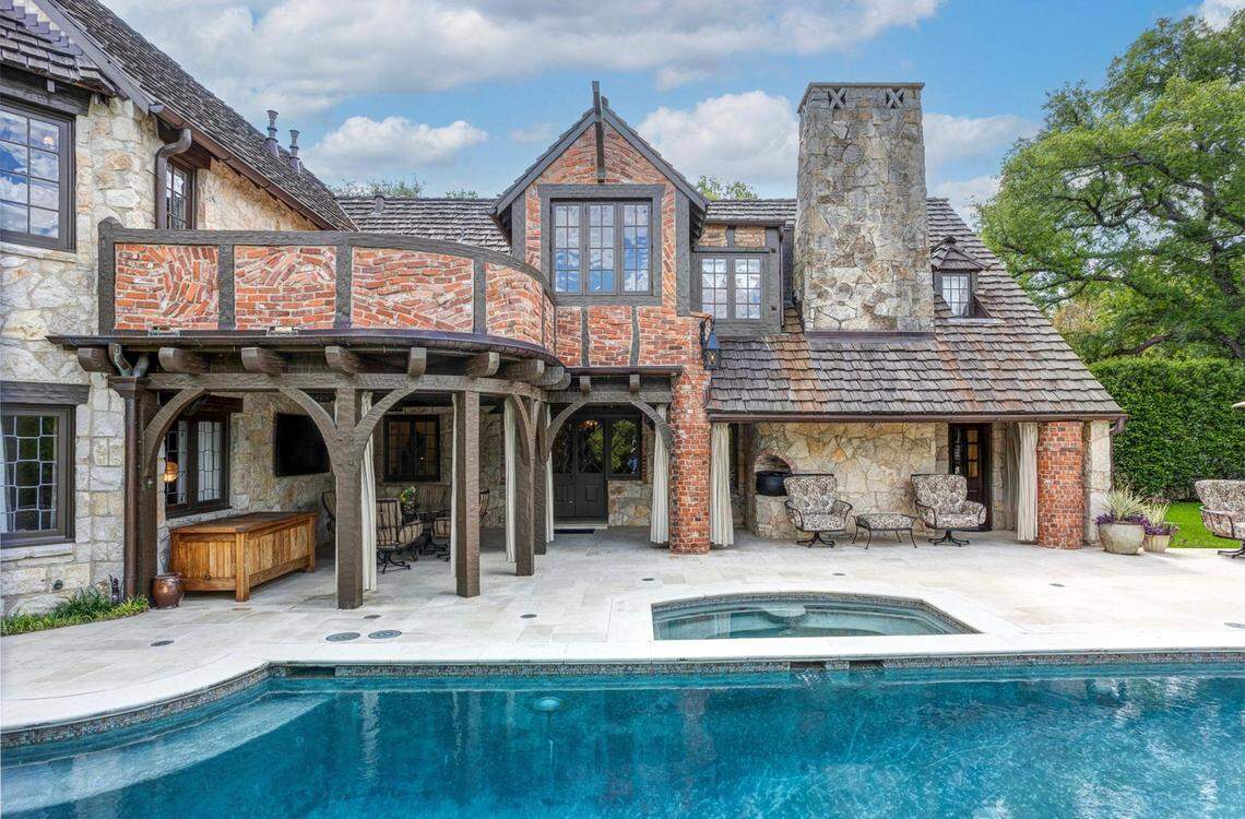 This home on Simondale Drive in Fort Worth was built in 1937 by I.C. and Jewel Parker, credited with inventing the Drumstick ice cream cone. The 4,129-square-foot home designed by architect Charles Stevens Dilbeck is currently for sale.