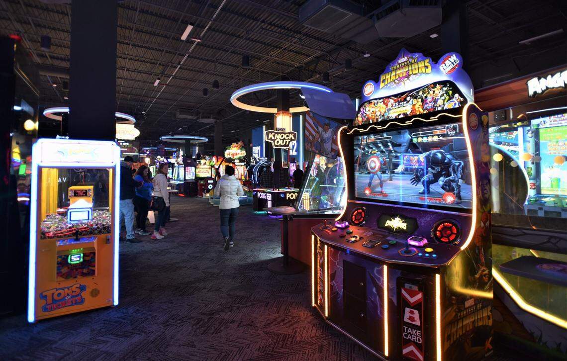 Game room at Dave & Buster’s.
