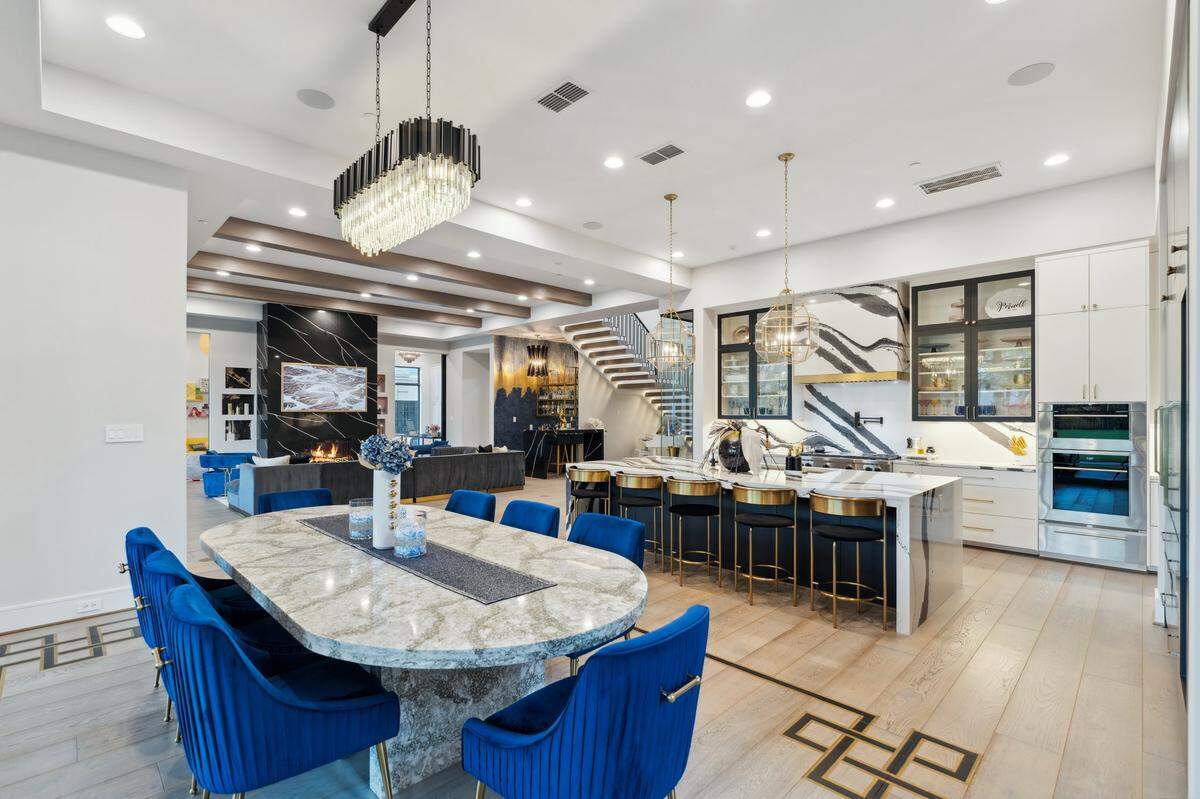 Dining area and kitchen