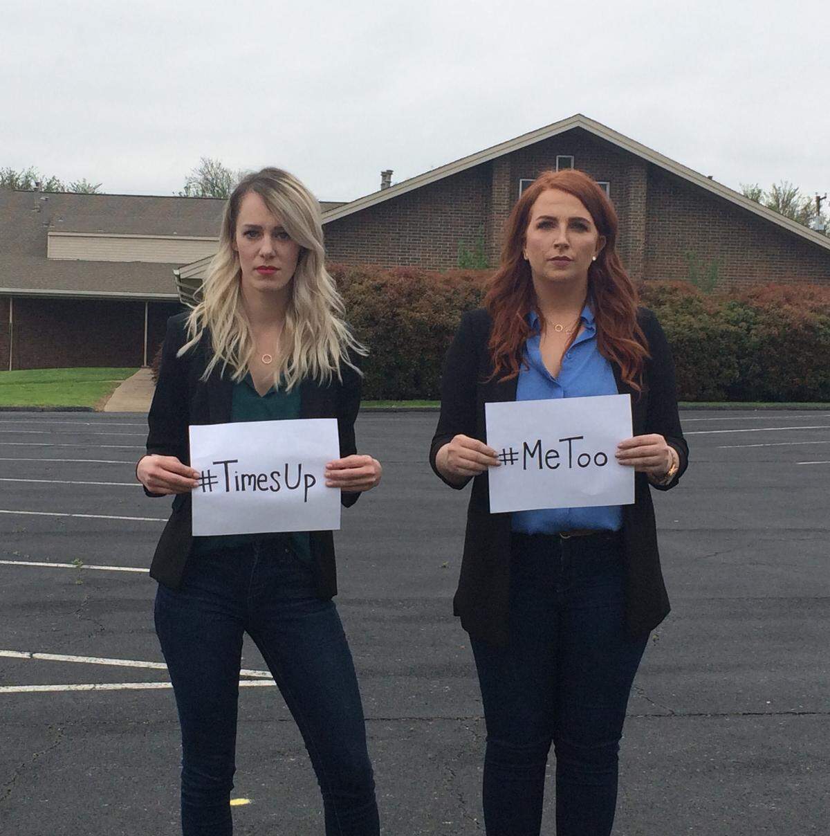 Marybeth Arnold, left, and Amanda Hodson, say they're now on a mission to expose a 15-year secret.