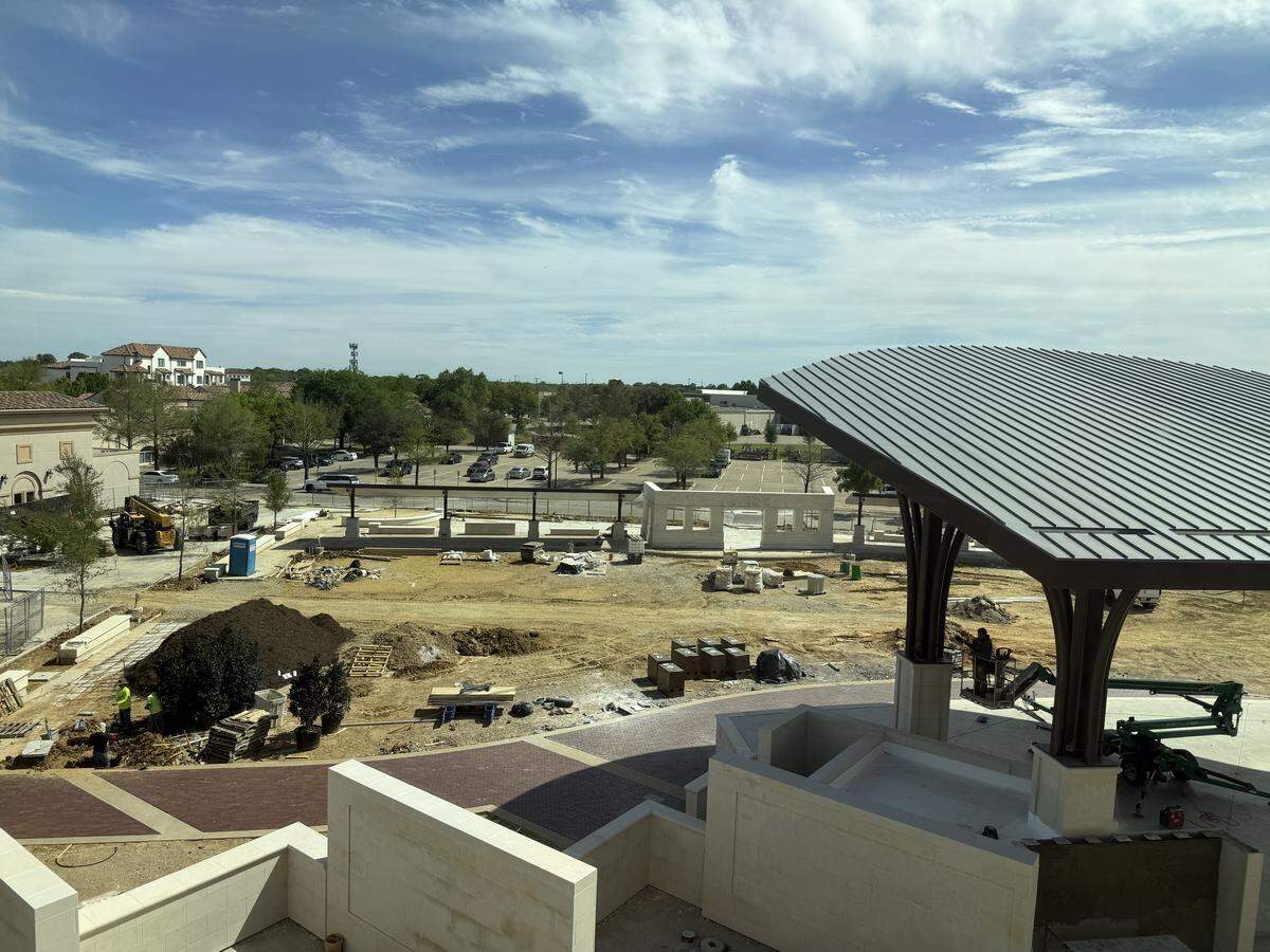 View of Heroes Park from Colleyville City Hall taken on April 7, 2026.