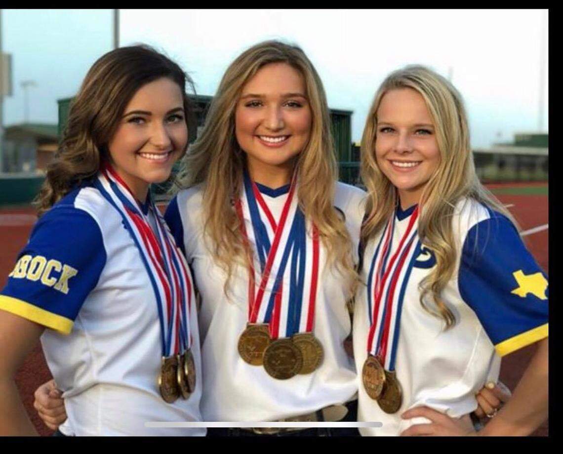 Brock seniors Payton Gasca, Landry Felts and Jessica Leek have been to the UIL state tournament four times.