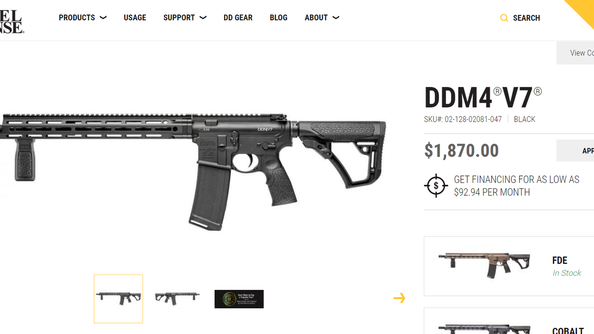 Days before the attack, Salvador Ramos bought a $1,870 Daniel Defense DDM4 V7 rifle, which he purchased online shortly after his 18th birthday.